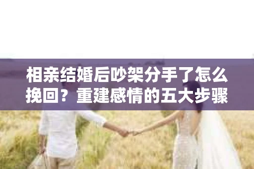 相亲结婚后吵架分手了怎么挽回？重建感情的五大步骤