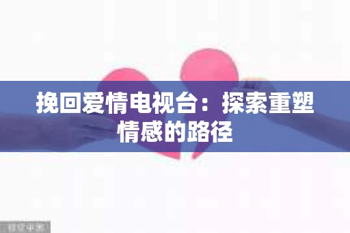 挽回爱情电视台：探索重塑情感的路径