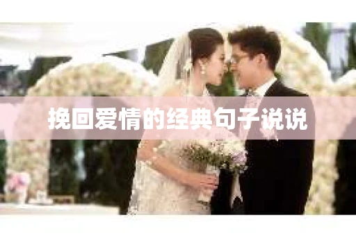 挽回爱情的经典句子说说