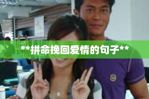 **拼命挽回爱情的句子**