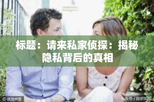 标题：请来私家侦探：揭秘隐私背后的真相