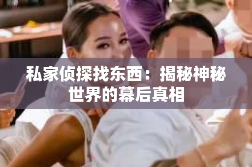 私家侦探找东西：揭秘神秘世界的幕后真相