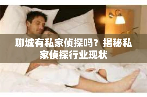 聊城有私家侦探吗？揭秘私家侦探行业现状