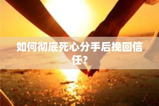 如何彻底死心分手后挽回信任? 如何彻底死心分手后挽回信任?