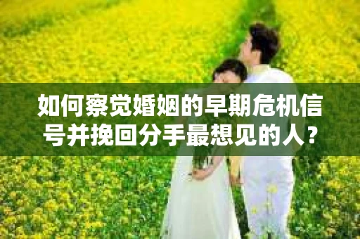 如何察觉婚姻的早期危机信号并挽回分手最想见的人? 如何察觉婚姻的早期危机信号并挽回分手最想见的人?