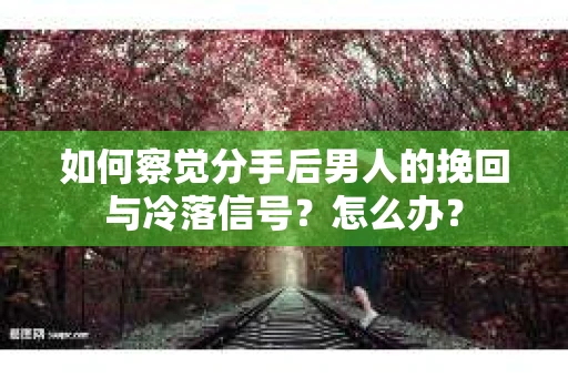 如何察觉分手后男人的挽回与冷落信号？怎么办？